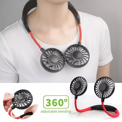 Hanging Neck Fan for Kitchen | Folding Handheld Fan Wearable Portable Neckband Mini Fan USB Smart Neck Fan