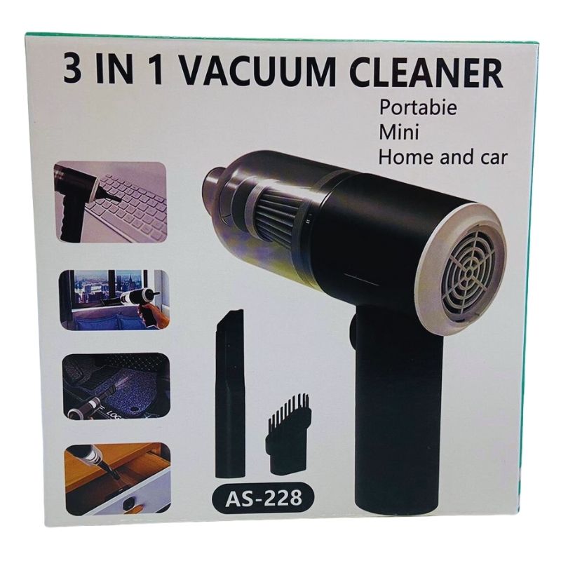 2 in 1 Wireless Portable Vacuum Car Cleaner | Car Vacuum Cleaner